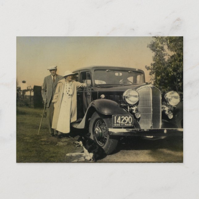 Vintage American Family Postcard (Front)