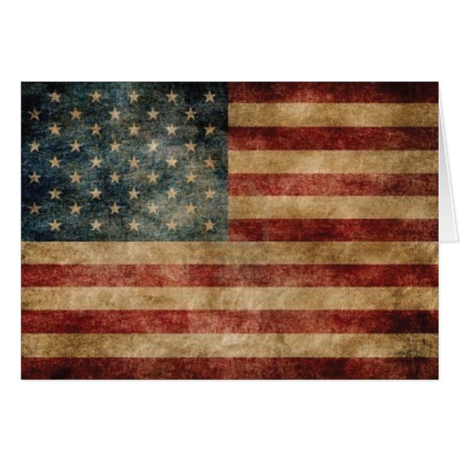 Vintage American Flag (Front Horizontal)