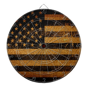 Vintage American Flag #3 Dartboard