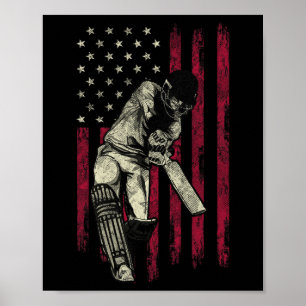 Vintage American Flag 4th Of July Tee Gift  Poster