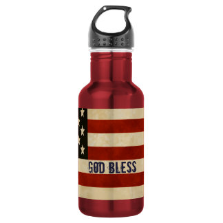 Vintage American Flag 532 Ml Water Bottle