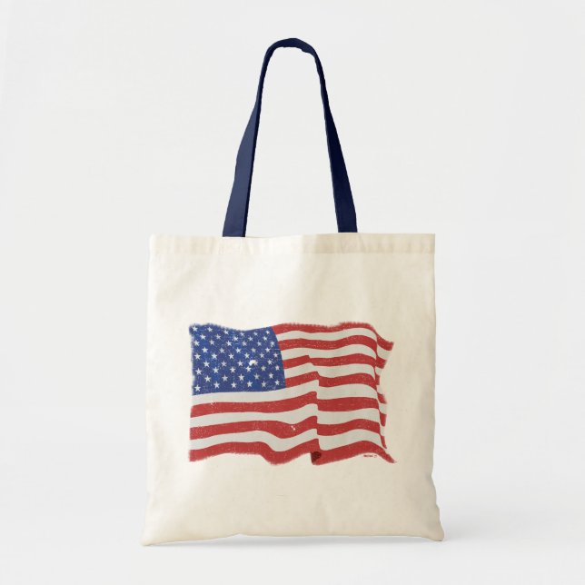 Vintage American Flag Bag (Front)