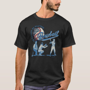 Vintage American Flag Baseball Squad Patriotic 4th T-Shirt
