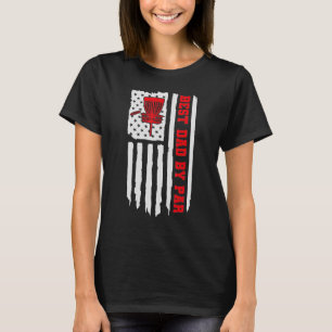 Vintage american Flag best dad by par disc golf Me T-Shirt
