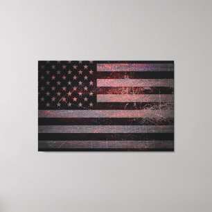 Vintage American Flag Canvas Print