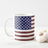 Vintage American Flag Coffee Mug