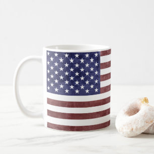 Vintage American Flag Coffee Mug