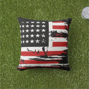 Vintage American Flag Cushion