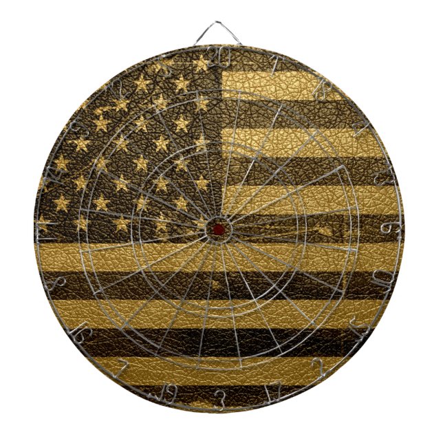 Vintage American Flag Dartboard (Front)
