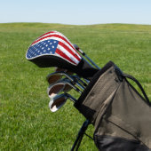 Vintage American Flag Design Red White Blue USA Golf Head Cover (In Situ)