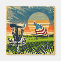 Vintage American Flag Disc Golf Vintage Sun