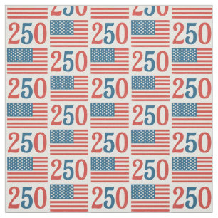 Vintage American Flag fabric. Patriotic 1776-2026  Fabric