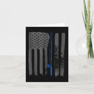 Vintage American Flag Fishing Shirt Fishing Tank T Card