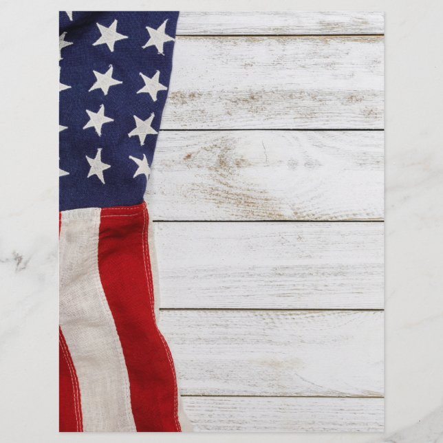 Vintage American Flag Flyer (Front)