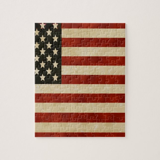 Vintage American Flag GIFTS Jigsaw Puzzle (Vertical)