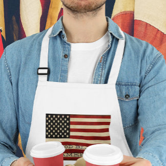 Vintage American Flag GIFTS Standard Apron