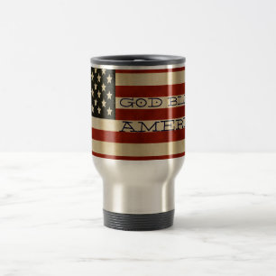 Vintage American Flag GIFTS Travel Mug