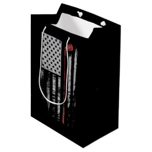 Vintage American Flag Golf Club Gift Golfer Medium Gift Bag