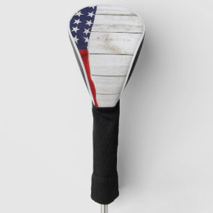 Vintage American Flag Golf Head Cover