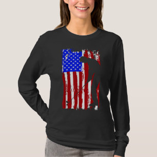 Vintage American Flag Golf Men Women T-Shirt
