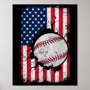 Vintage American Flag Independence Day Sell 4th Of Poster