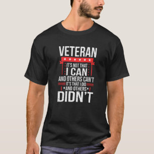 Vintage American Flag Its I Did And Others Didn't  T-Shirt