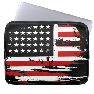 Vintage American Flag Laptop Sleeve