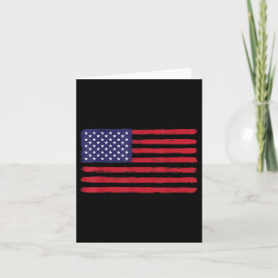 Vintage American Flag Memorial Day Veterans Card
