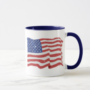 Vintage American Flag Mug