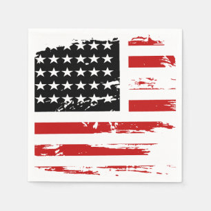 Vintage American Flag Napkin