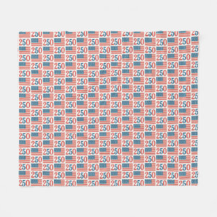 Vintage American Flag patriotic blanket.1776-2026 Fleece Blanket
