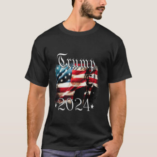 vintage American flag patriotic July 4th T Shirt
