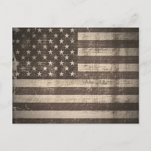 Vintage American Flag postcards (Front)