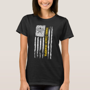 Vintage American Flag Proud Tennis Coach Grandma S T-Shirt