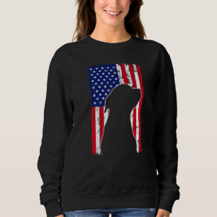 Vintage American Flag Rottweiler Dog Dad Mum Puppy Sweatshirt