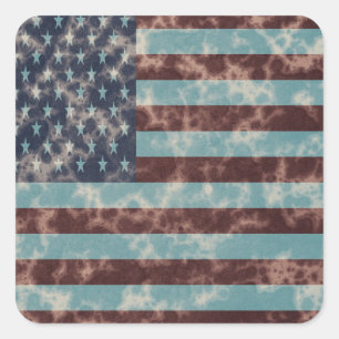 Vintage American Flag Sticker