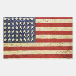 Vintage American Flag Sticker
