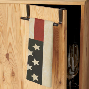 Vintage American Flag Tea Towel