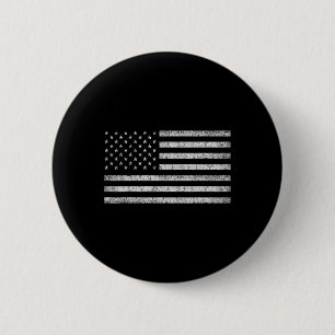 Vintage American Flag Tee Women Men Usa Patriotic 6 Cm Round Badge