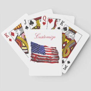 Vintage American Flag Thunder_Cove Playing Cards