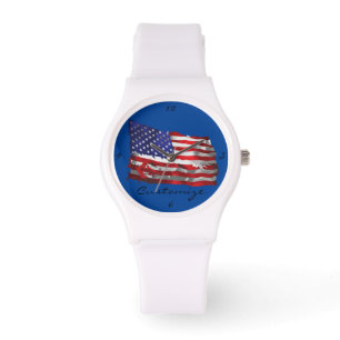 Vintage American Flag Thunder_Cove Watch