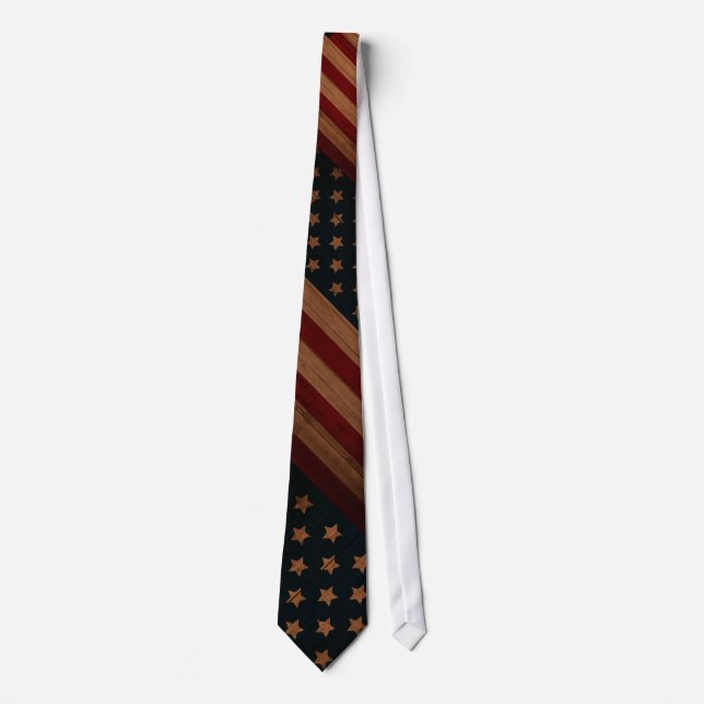 Vintage American Flag Tie (Front)