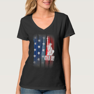 Vintage American Flag Usa Family Matching Us 4th O T-Shirt
