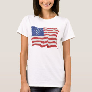 Vintage American Flag W T-Shirt