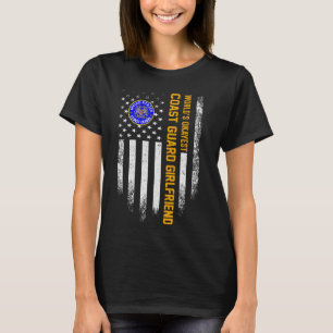 Vintage American Flag World S Okayest Coast Guard T-Shirt