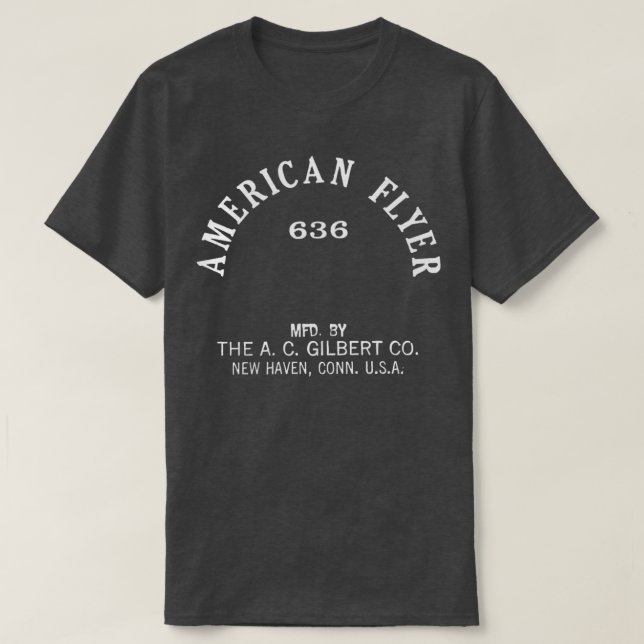 Vintage American Flyer Lines 2 T-Shirt (Design Front)