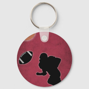 Vintage American football game design Key Ring