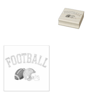Vintage American Football Game Rubber Stamp