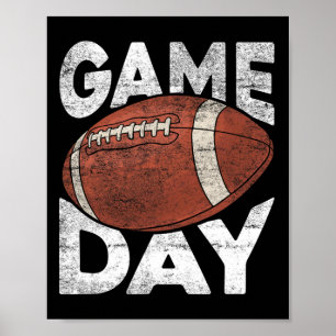 Vintage American Football Game Sports Lover Poster