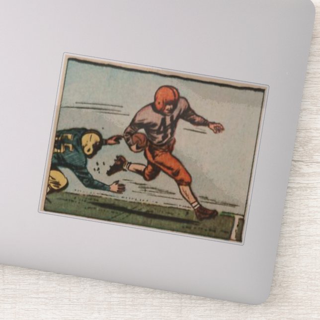 Vintage American Football Illustration Sports Art (Detail)